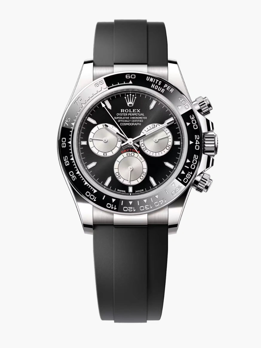 R. Cosmograph Daytona in hellem Schwarz und Stahl