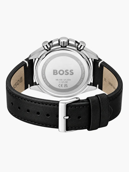 HB. Cloud Chronograph Black Leather
