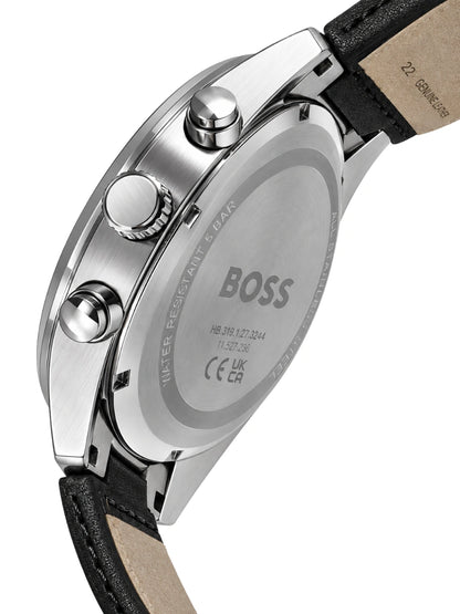 HB. Cloud Chronograph Black Leather