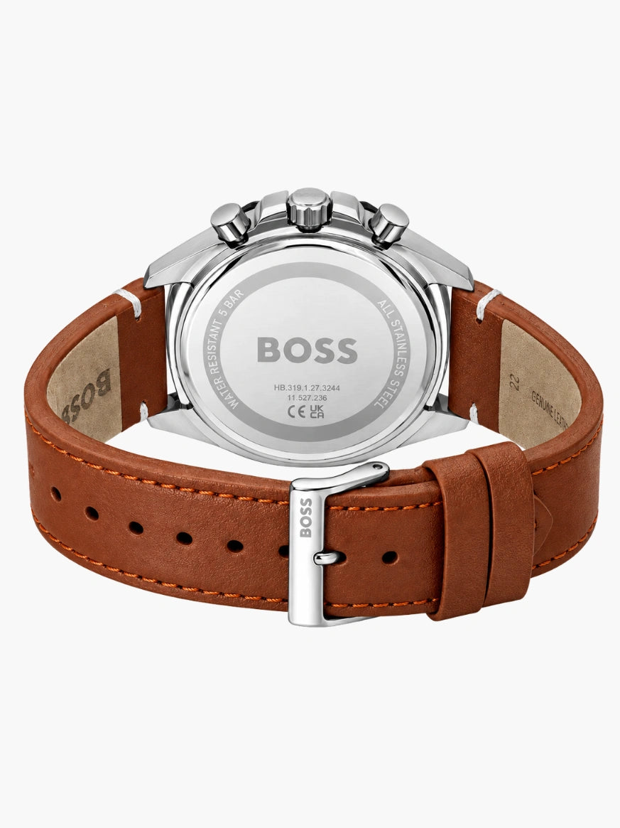 HB. Cloud Chronograph Brown Leather