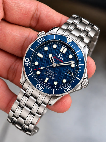 OM. Seamaster Diver 300M Blue SS