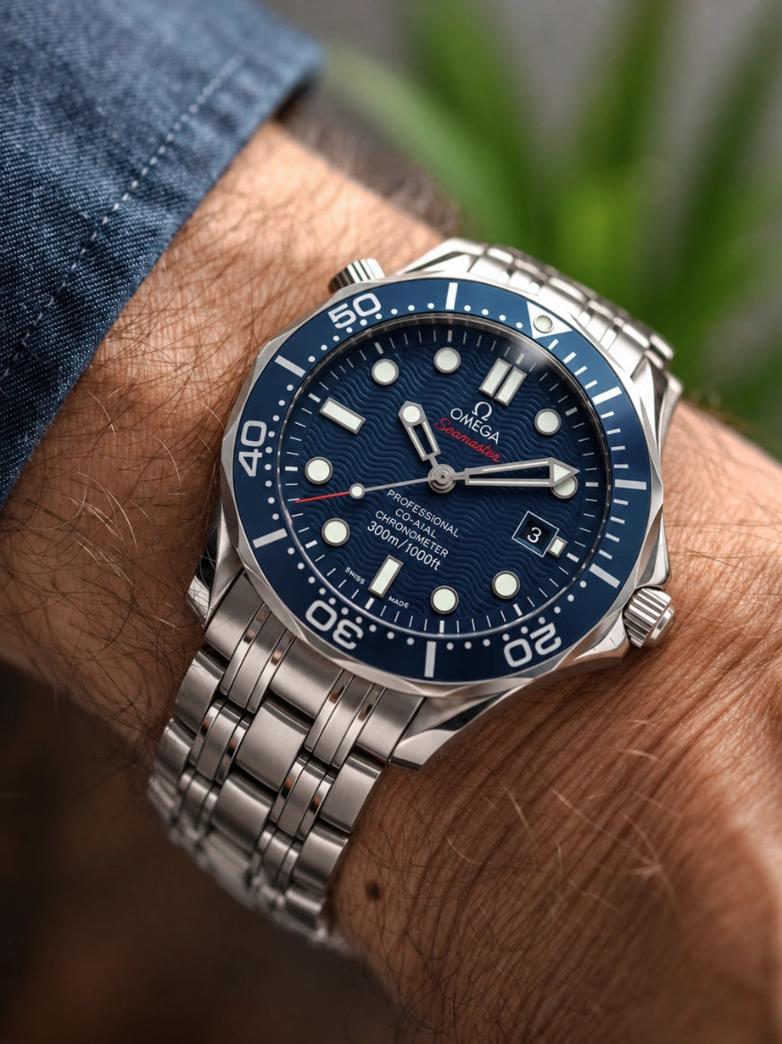 OM. Seamaster Diver 300M Blue SS