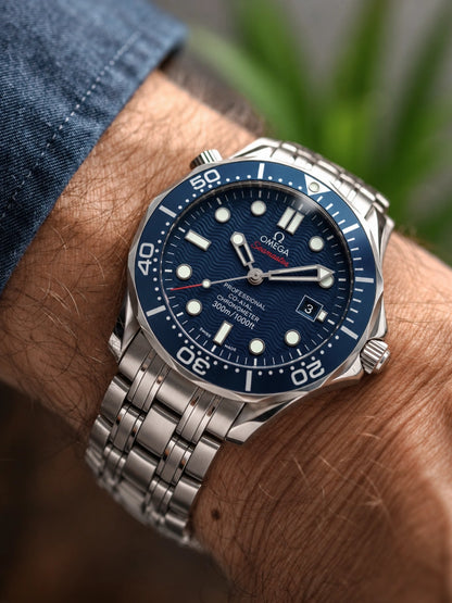 OM. Seamaster Diver 300M Blue SS