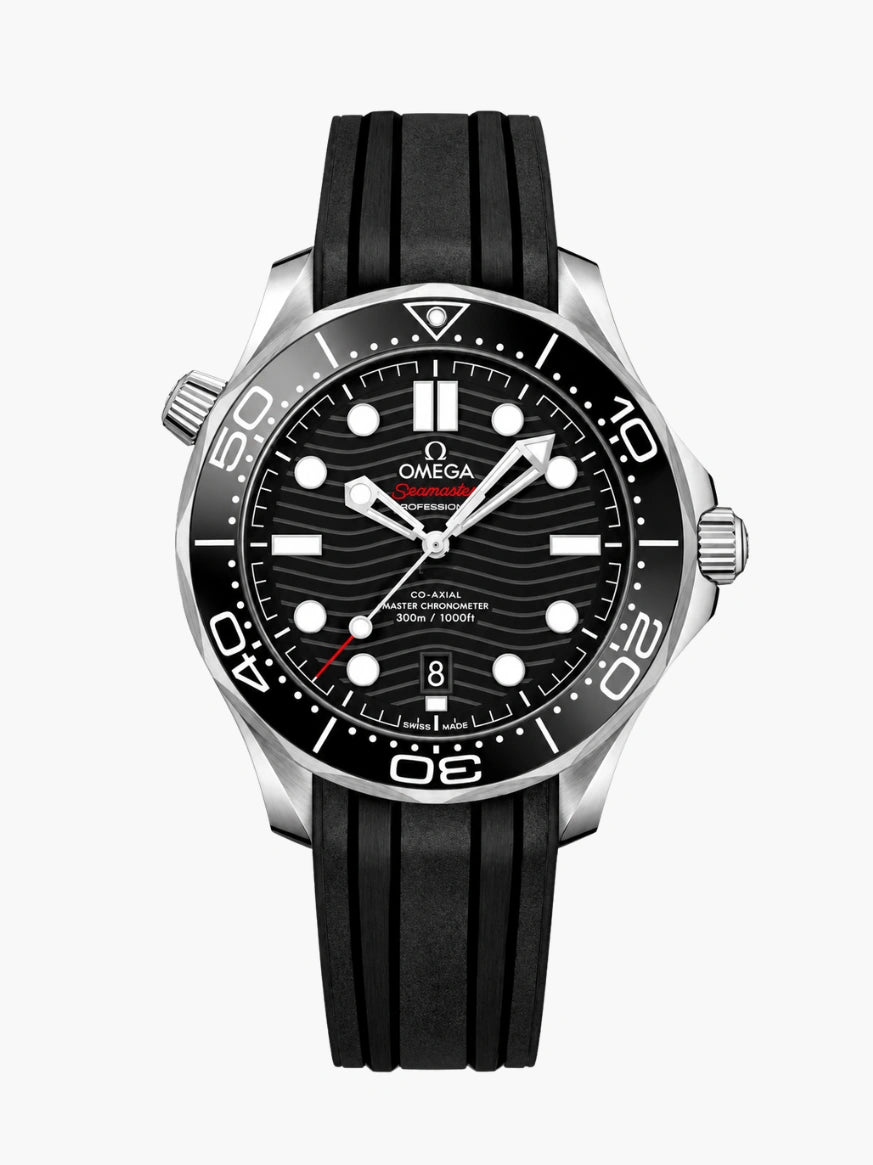 OM. Seamaster Diver 300M Black Rubber