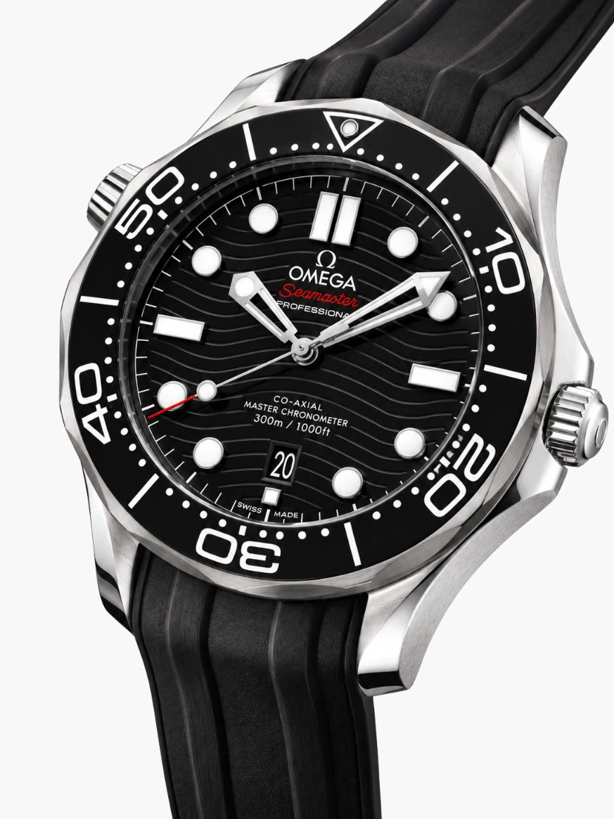 OM. Seamaster Diver 300M Black Rubber