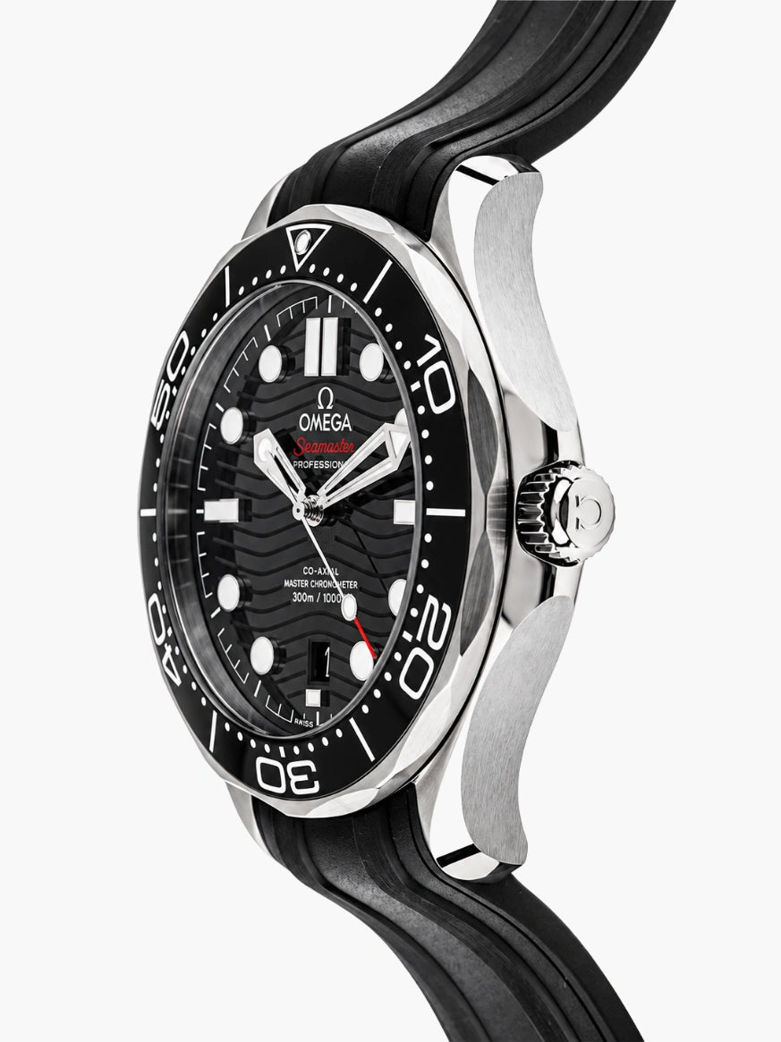 OM. Seamaster Diver 300M Black Rubber