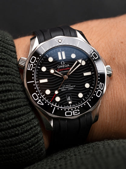 OM. Seamaster Diver 300M Black Rubber