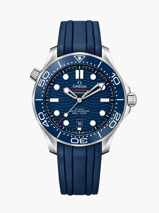 OM. Seamaster Diver 300M Blue Rubber
