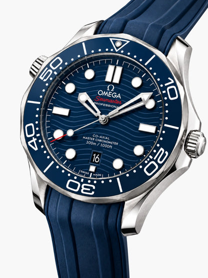 OM. Seamaster Diver 300M Blue Rubber