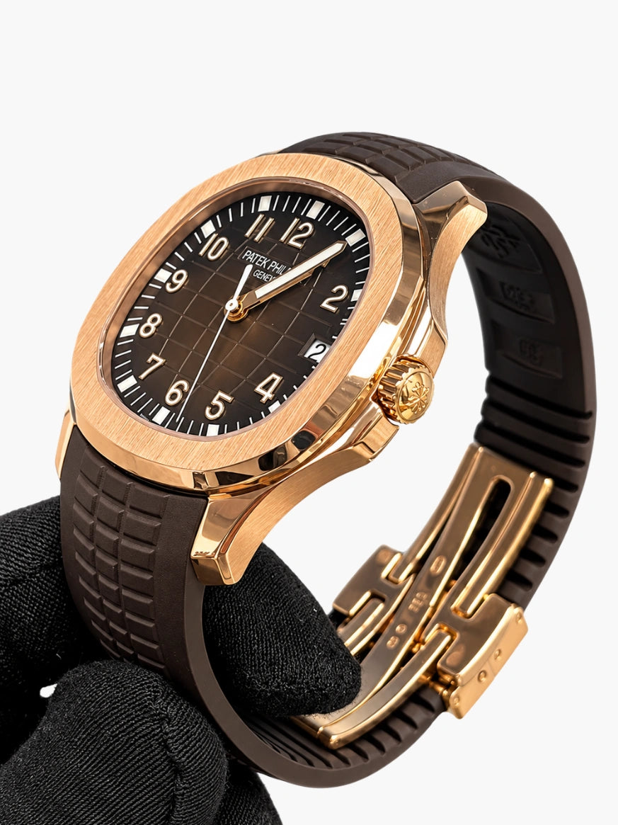 PP. Aquanaut 5167 Oro Rosa & Marrone Scuro