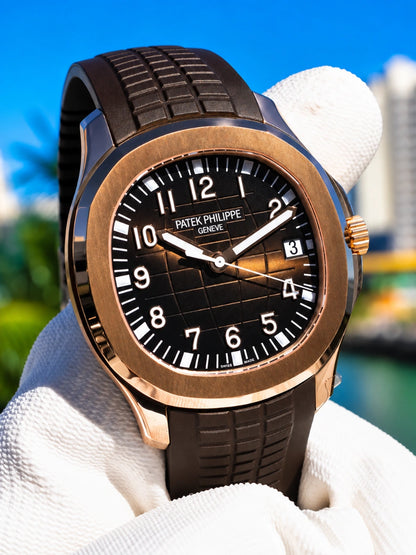 PP. Aquanaut 5167 Oro Rosa & Marrone Scuro