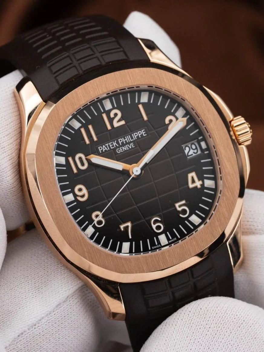 PP. Aquanaut 5167 Oro Rosa & Marrone Scuro