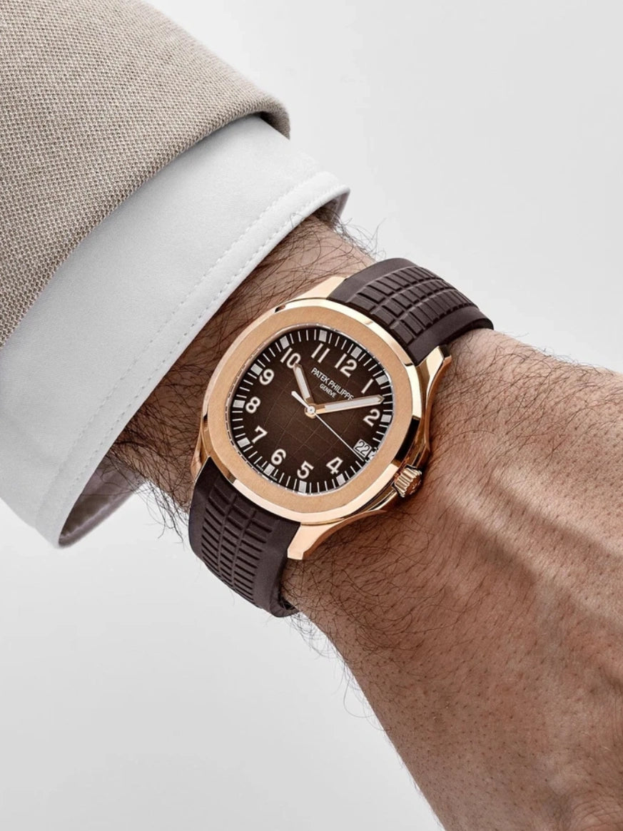 PP. Aquanaut 5167 Oro Rosa & Marrone Scuro