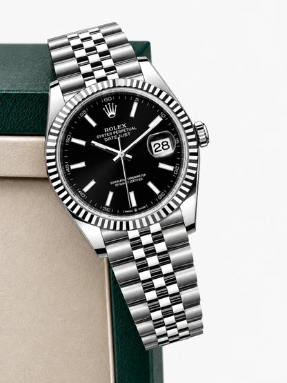 R. Datejust Schwarz