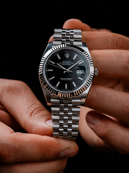 R. Datejust Schwarz