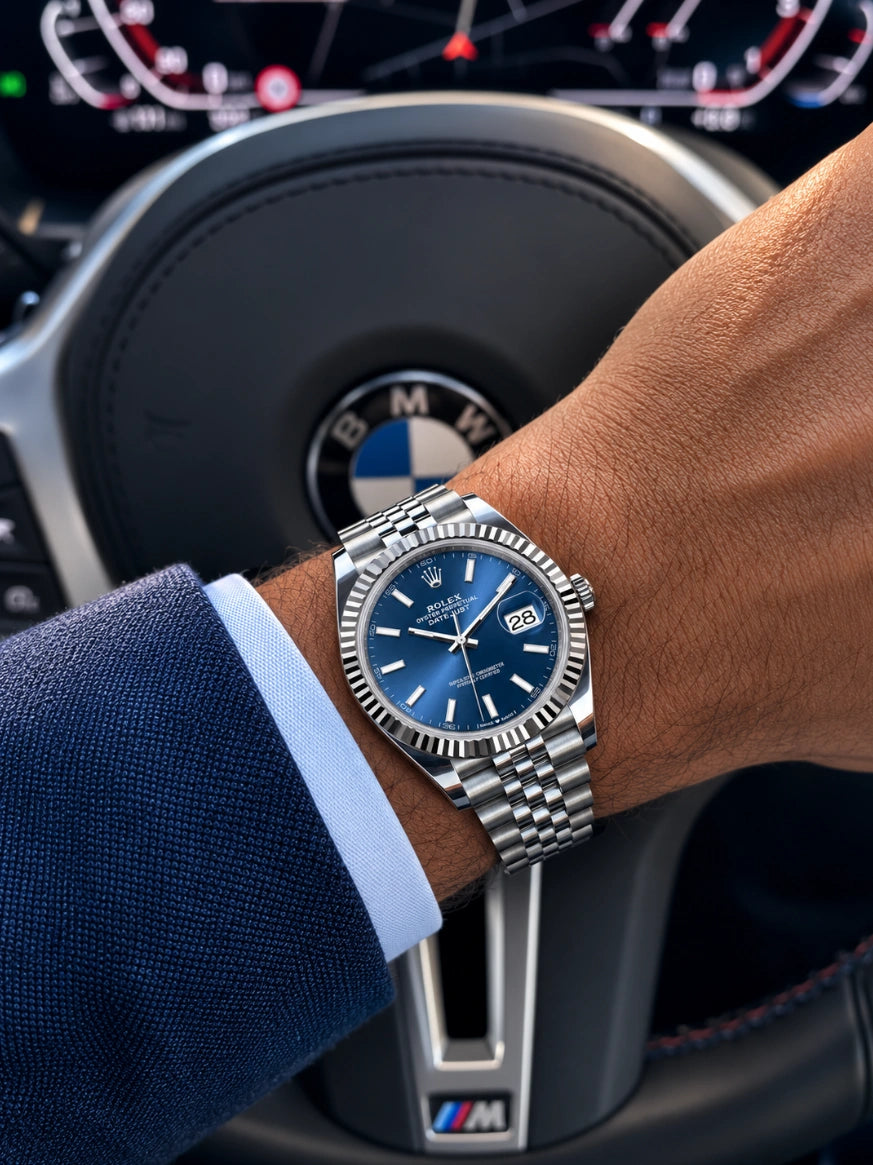 R. Datejust Blau