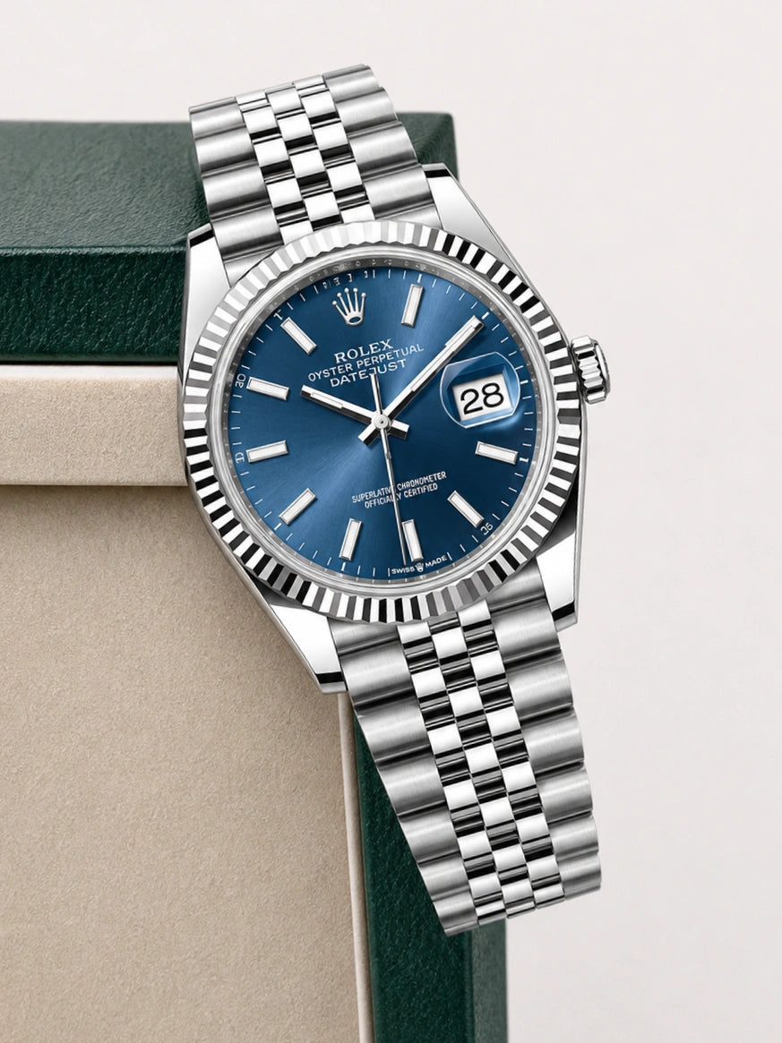 R. Datejust Blau