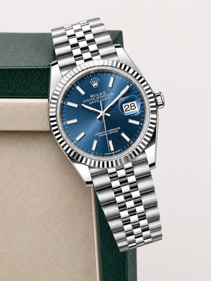 R. Datejust Blau