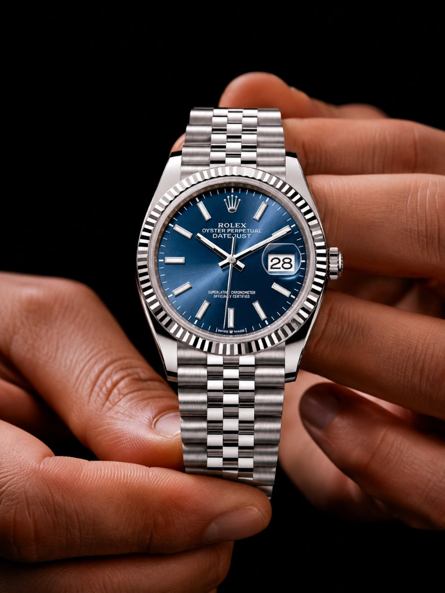 R. Datejust Blau