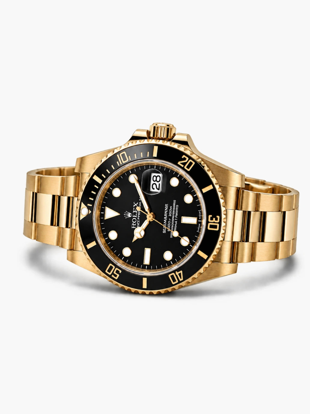 R. Submariner Date Gelbgoldfarben Schwarz